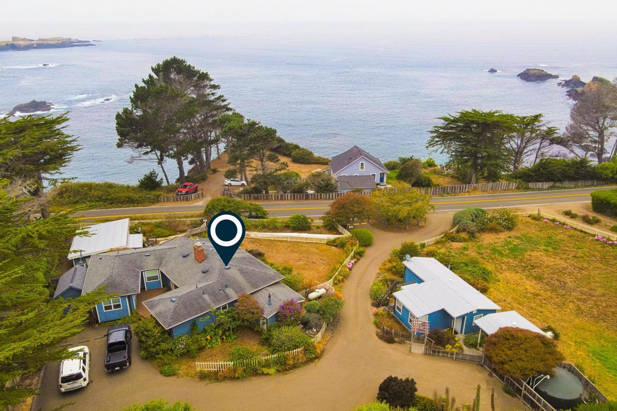 Headland Cove Retreat Villa Mendocino Rum bild